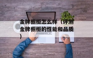 金牌橱柜怎么样（评测金牌橱柜的性能和品质）
