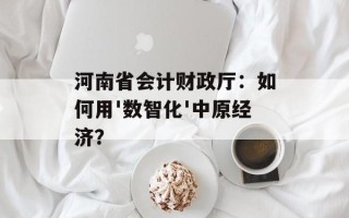 河南省会计财政厅：如何用'数智化'中原经济？