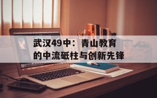 武汉49中：青山教育的中流砥柱与创新先锋