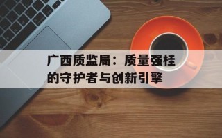 广西质监局：质量强桂的守护者与创新引擎