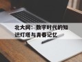 北大网：数字时代的知识灯塔与青春记忆