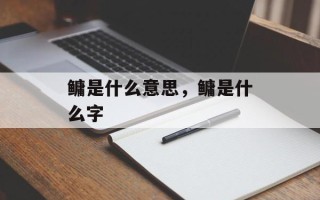 鳙是什么意思，鳙是什么字