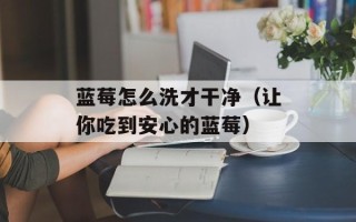 蓝莓怎么洗才干净（让你吃到安心的蓝莓）