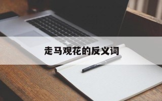 走马观花的反义词
