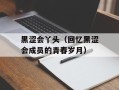 黑涩会丫头（回忆黑涩会成员的青春岁月）