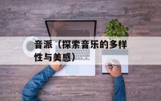 音派（探索音乐的多样性与美感）