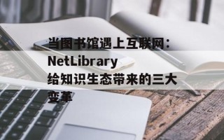 当图书馆遇上互联网：NetLibrary给知识生态带来的三大变革
