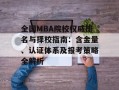 全国MBA院校权威排名与择校指南：含金量、认证体系及报考策略全解析