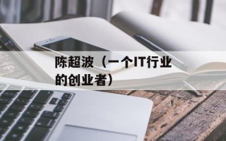 陈超波（一个IT行业的创业者）