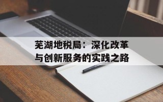 芜湖地税局：深化改革与创新服务的实践之路