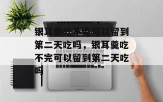 银耳羹吃不完可以留到第二天吃吗，银耳羹吃不完可以留到第二天吃吗