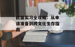 欧盟实习全攻略：从申请准备到跨文化生存指南