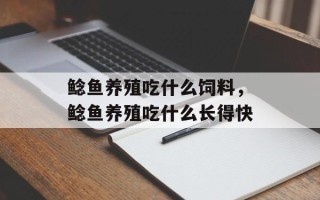 鲶鱼养殖吃什么饲料，鲶鱼养殖吃什么长得快