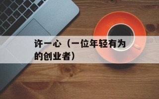 许一心（一位年轻有为的创业者）
