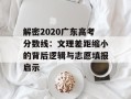 解密2020广东高考分数线：文理差距缩小的背后逻辑与志愿填报启示