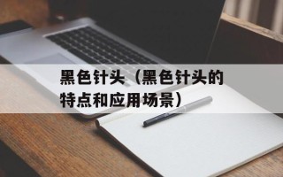 黑色针头（黑色针头的特点和应用场景）