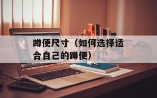 蹲便尺寸（如何选择适合自己的蹲便）