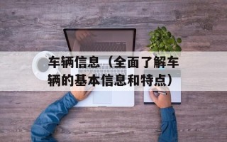 车辆信息（全面了解车辆的基本信息和特点）