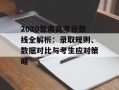 2020甘肃高考分数线全解析：录取规则、数据对比与考生应对策略
