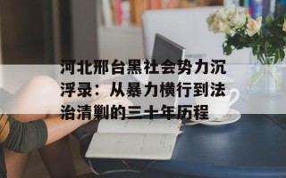 河北邢台黑社会势力沉浮录：从暴力横行到法治清剿的三十年历程