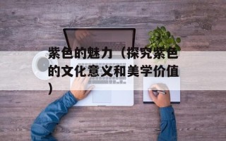 紫色的魅力（探究紫色的文化意义和美学价值）