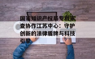 国家知识产权局专利审查协作江苏中心：守护创新的法律盾牌与科技引擎