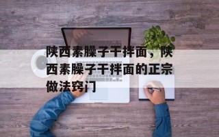 陕西素臊子干拌面，陕西素臊子干拌面的正宗做法窍门