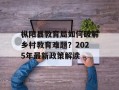 枞阳县教育局如何破解乡村教育难题？2025年最新政策解读
