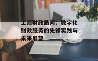上海财政局网：数字化财政服务的先锋实践与未来展望