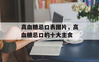 高血糖忌口表图片，高血糖忌口的十大主食