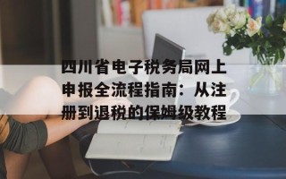 四川省电子税务局网上申报全流程指南：从注册到退税的保姆级教程
