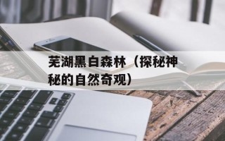 芜湖黑白森林（探秘神秘的自然奇观）