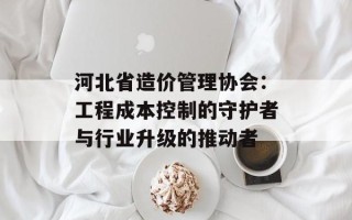 河北省造价管理协会：工程成本控制的守护者与行业升级的推动者
