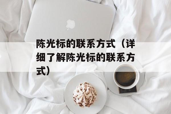 陈光标的联系方式（详细了解陈光标的联系方式）-第1张图片-