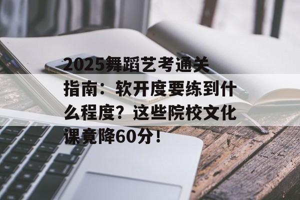 2025舞蹈艺考通关指南：软开度要练到什么程度？这些院校文化课竟降60分！-第1张图片-