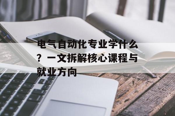 电气自动化专业学什么？一文拆解核心课程与就业方向-第1张图片-